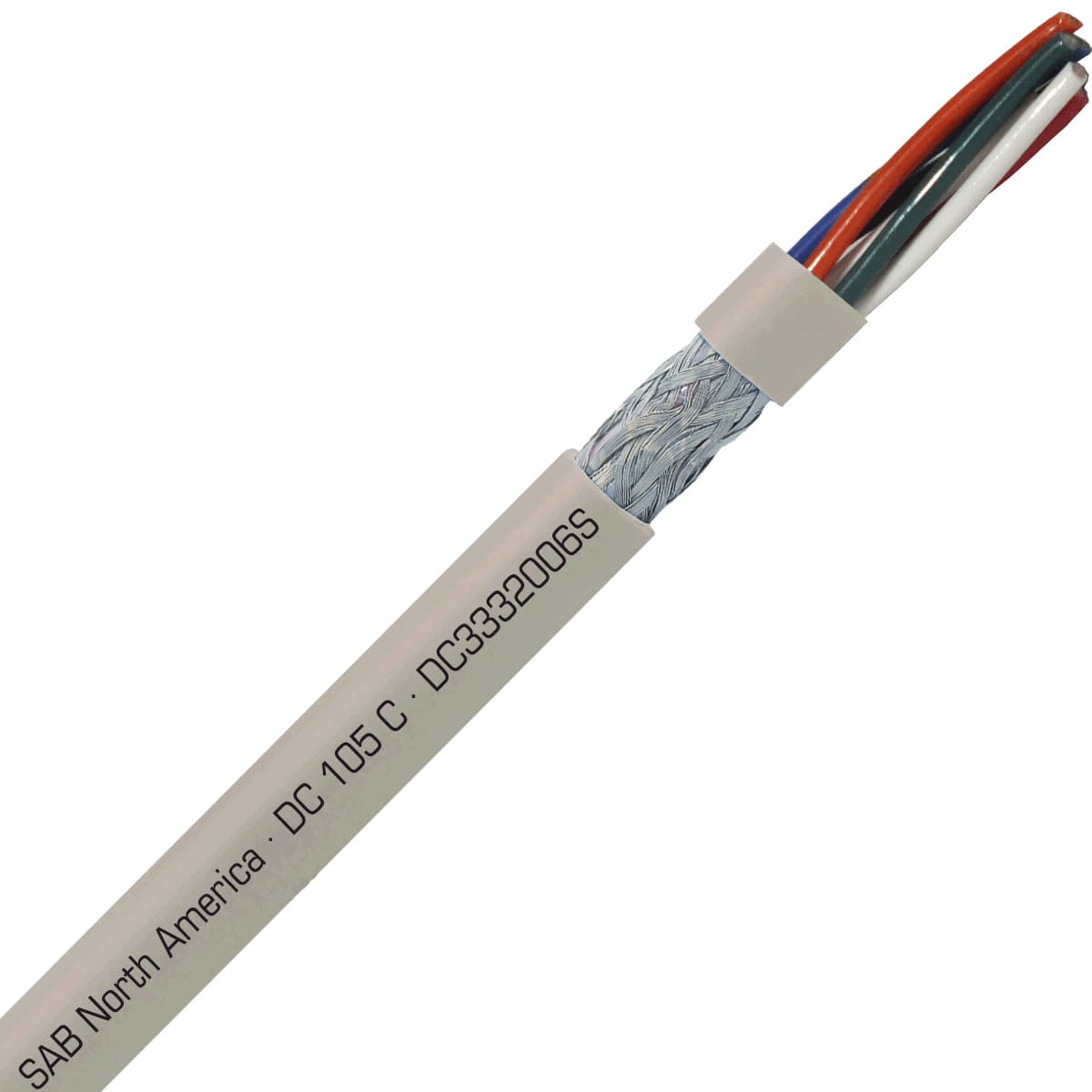 SAB DC3332006S DC 105 C - 20 AWG/6c, shielded flexible oil resistant data cable, UL, CSA, CE, RoHS SAB DC3332006S DC 105 C - 20 AWG/6c, shielded flexible oil resistant data cable, UL, CSA, CE, RoHS
