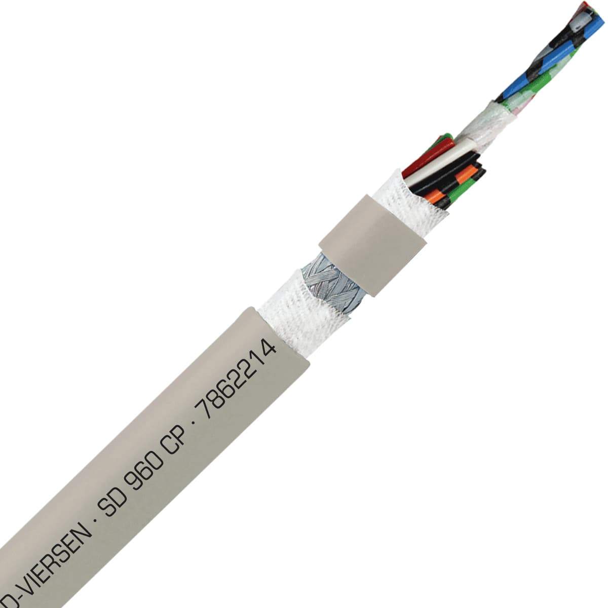 SAB 7862214 SD 960 CP - 22 AWG/14c, shielded oil resistant continuous flex PUR data cable, UL, CSA, CE, RoHS SAB 7862214 SD 960 CP - 22 AWG/14c, shielded oil resistant continuous flex PUR data cable, UL, CSA, CE, RoHS