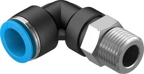 Festo 153055 push-in L-fitting QSL-1/2-16 360° orientable, male thread with external hexagon. Size: Standard, Nominal size: 13 mm, Type of seal on screw-in stud: coating, Assembly position: Any, Container size: 1 Festo 153055 push-in L-fitting QSL-1/2-16 360° orientable, male thread with external hexagon. Size: Standard, Nominal size: 13 mm, Type of seal on screw-in stud: coating, Assembly position: Any, Container size: 1