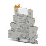 Phoenix Contact 2909528 PLC-INTERFACE, consisting of DIN-rail-mountable basic terminal block in 6.2 mm with Push-in connection and plug-in miniature relay with 6 A power contact, 1 changeover contact, 24 V DC input voltage. Approved according to ATEX/IECEx (Zone 2) and Ex Zone C Phoenix Contact 2909528 PLC-INTERFACE, consisting of DIN-rail-mountable basic terminal block in 6.2 mm with Push-in connection and plug-in miniature relay with 6 A power contact, 1 changeover contact, 24 V DC input voltage. Approved according to ATEX/IECEx (Zone 2) and Ex Zone C