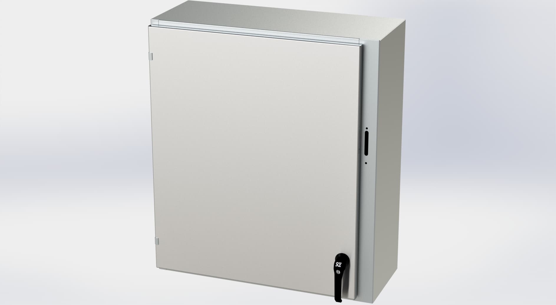 Saginaw Control SCE-36XEL3112SSLP S.S. XEL Enclosure, Height:36.00", Width:31.38", Depth:12.00", #4 brushed finish on all exterior surfaces. Optional sub-panels are powder coated white. Saginaw Control SCE-36XEL3112SSLP S.S. XEL Enclosure, Height:36.00", Width:31.38", Depth:12.00", #4 brushed finish on all exterior surfaces. Optional sub-panels are powder coated white.