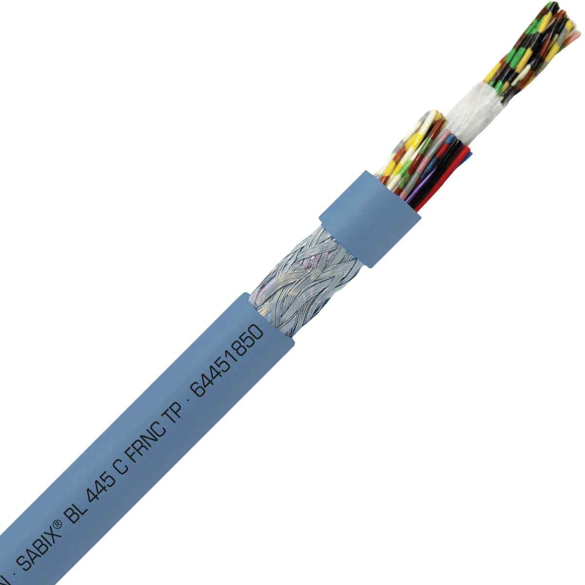 SAB 64451850 SABIX BL 445 C FRNC TP - 20 AWG/18pr, shielded halogen-free flame retardant paired flexible data cable for shipboard, DNV-GL, CE, RoHS SAB 64451850 SABIX BL 445 C FRNC TP - 20 AWG/18pr, shielded halogen-free flame retardant paired flexible data cable for shipboard, DNV-GL, CE, RoHS