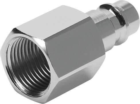 Festo 531678 quick coupling plug KS4-1/4-I For self-closing quick coupling connectors. Nominal size: 7,85 mm, Operating pressure complete temperature range: -0,95 - 12 bar, Standard nominal flow rate: 1130 l/min, Operating medium: Compressed air in accordance with ISO Festo 531678 quick coupling plug KS4-1/4-I For self-closing quick coupling connectors. Nominal size: 7,85 mm, Operating pressure complete temperature range: -0,95 - 12 bar, Standard nominal flow rate: 1130 l/min, Operating medium: Compressed air in accordance with ISO