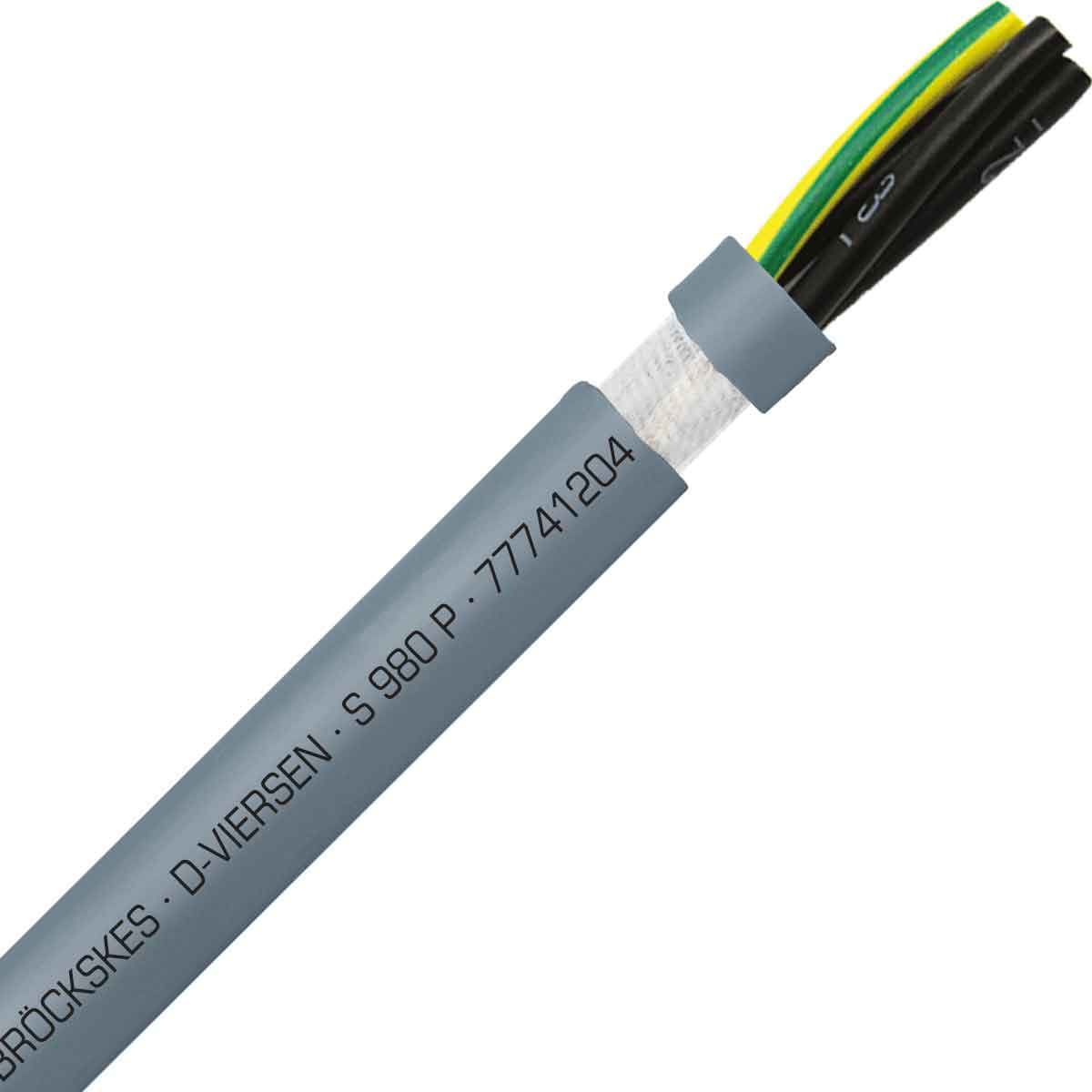 SAB 77741204 S 980 P - 12 AWG/4c, high speed continuous flex heavy duty halogen-free PUR control cable, UL, CSA, CE, RoHS SAB 77741204 S 980 P - 12 AWG/4c, high speed continuous flex heavy duty halogen-free PUR control cable, UL, CSA, CE, RoHS