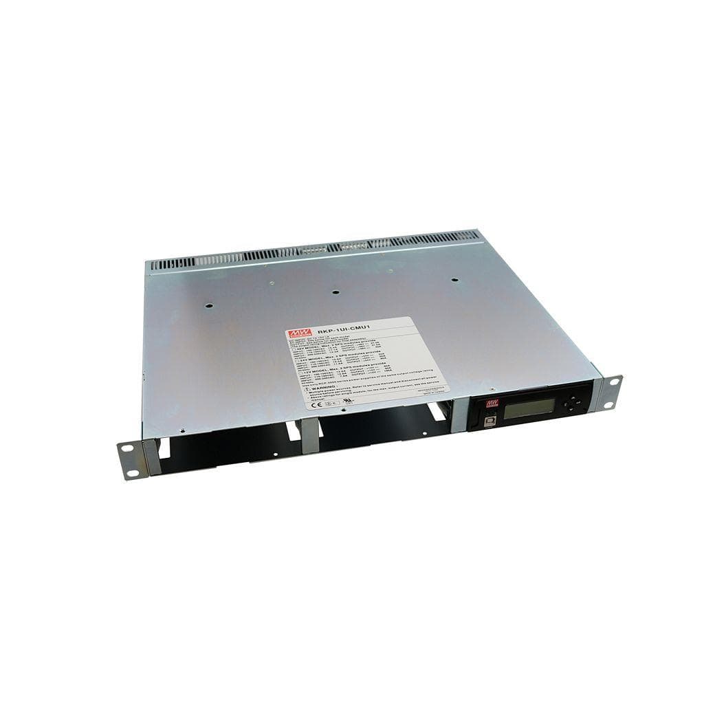 MEAN WELL RKP-1UT-CMU1 AC-DC 19 inch rack system with power and control monitor system for up to thirty two RCP-2000 series rack power supplies MEAN WELL RKP-1UT-CMU1 AC-DC 19 inch rack system with power and control monitor system for up to thirty two RCP-2000 series rack power supplies