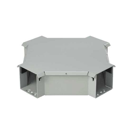Hoffman F44T3RTX 90-Degree Cross, fits 4.00x4.00, Gray, Steel Hoffman F44T3RTX 90-Degree Cross, fits 4.00x4.00, Gray, Steel