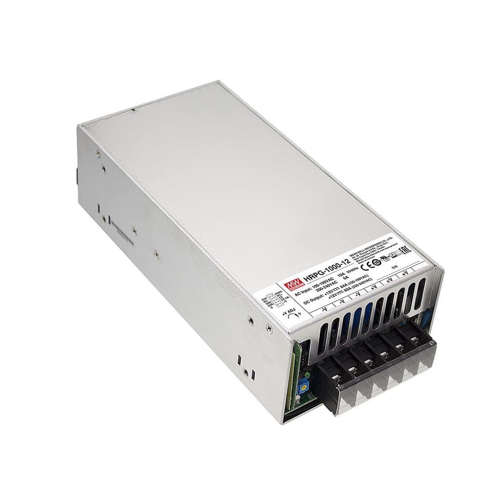 MEAN WELL HRPG-1000-48 AC-DC Single output Enclosed power supply with PFC; Output 48Vdc at 21A; 5Vdc at 0.3A auxiliary output; remote ON/OFF; remote sense; DC OK signal MEAN WELL HRPG-1000-48 AC-DC Single output Enclosed power supply with PFC; Output 48Vdc at 21A; 5Vdc at 0.3A auxiliary output; remote ON/OFF; remote sense; DC OK signal