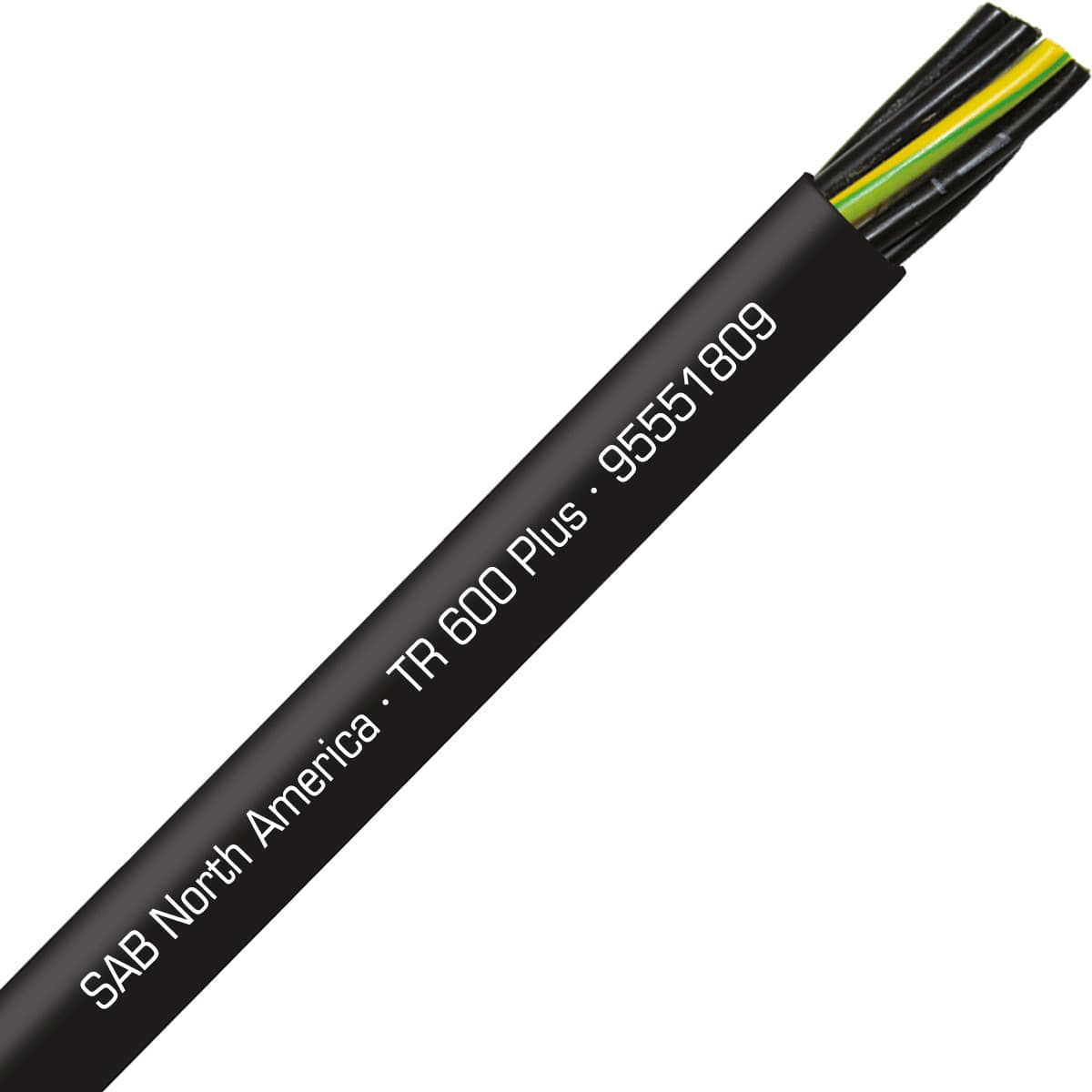SAB 95551809 TR 600 Plus - 18 AWG/9c, UV and oil resistant flexible exposed run tray cable with reduced O.D., UL, CSA, CE, RoHS SAB 95551809 TR 600 Plus - 18 AWG/9c, UV and oil resistant flexible exposed run tray cable with reduced O.D., UL, CSA, CE, RoHS