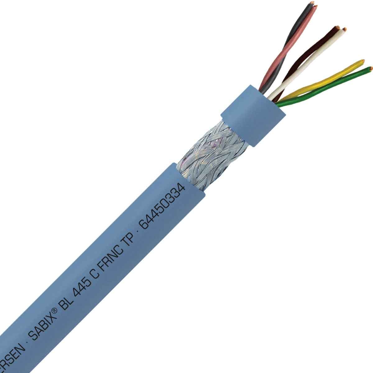 SAB 64450334 SABIX BL 445 C FRNC TP - 22 AWG/3pr, shielded halogen-free flame retardant paired flexible data cable for shipboard, DNV-GL, CE, RoHS SAB 64450334 SABIX BL 445 C FRNC TP - 22 AWG/3pr, shielded halogen-free flame retardant paired flexible data cable for shipboard, DNV-GL, CE, RoHS