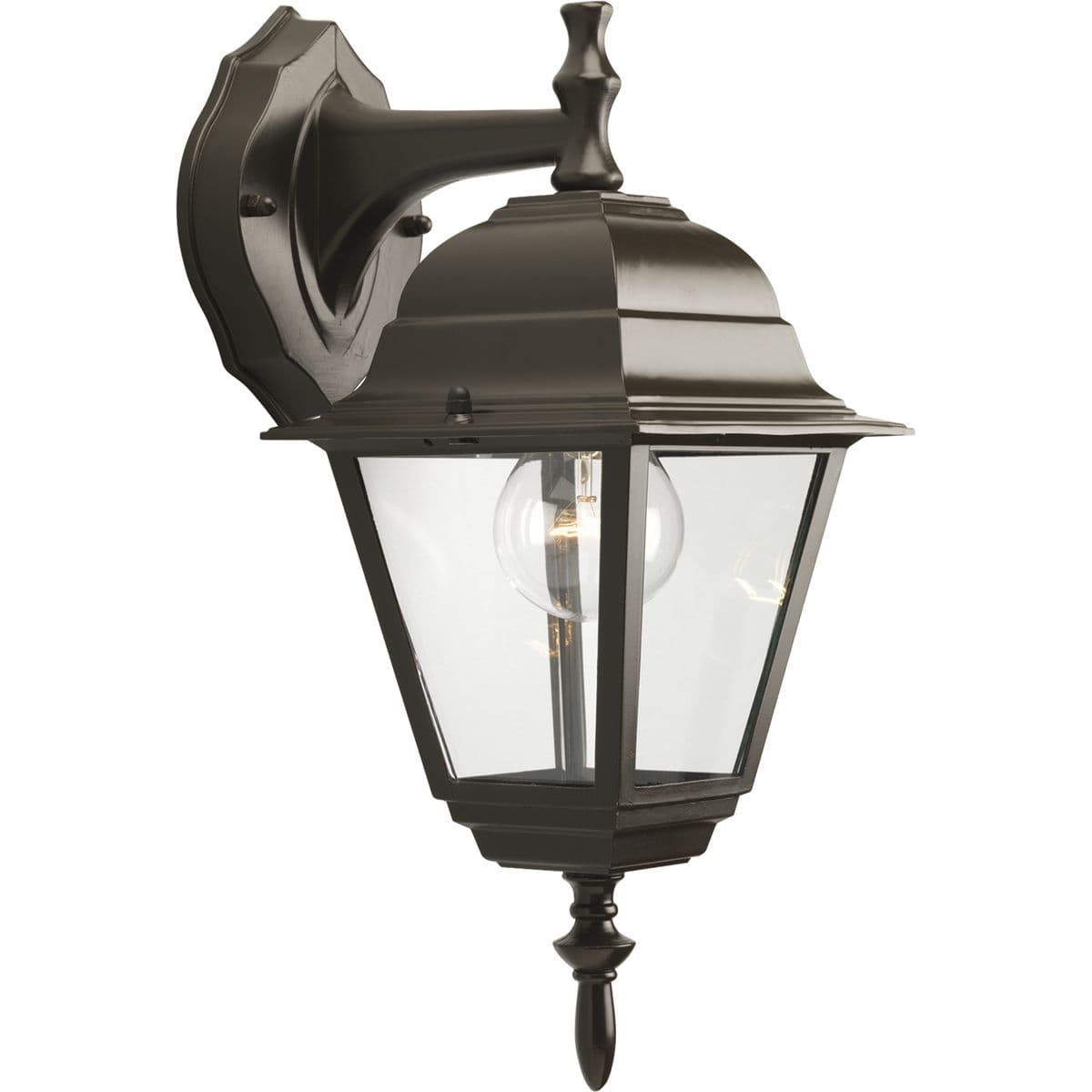 Hubbell HS71006-125 Add instant curb appeal to your home with this tasteful one-light small wall lantern. Clear flat glass panels are outlined in a classic Bronze finish to allow for optimal light output. ; Bronze finish ; Clear flat glass panels ; Easy way to add curb appe Hubbell HS71006-125 Add instant curb appeal to your home with this tasteful one-light small wall lantern. Clear flat glass panels are outlined in a classic Bronze finish to allow for optimal light output. ; Bronze finish ; Clear flat glass panels ; Easy way to add curb appe