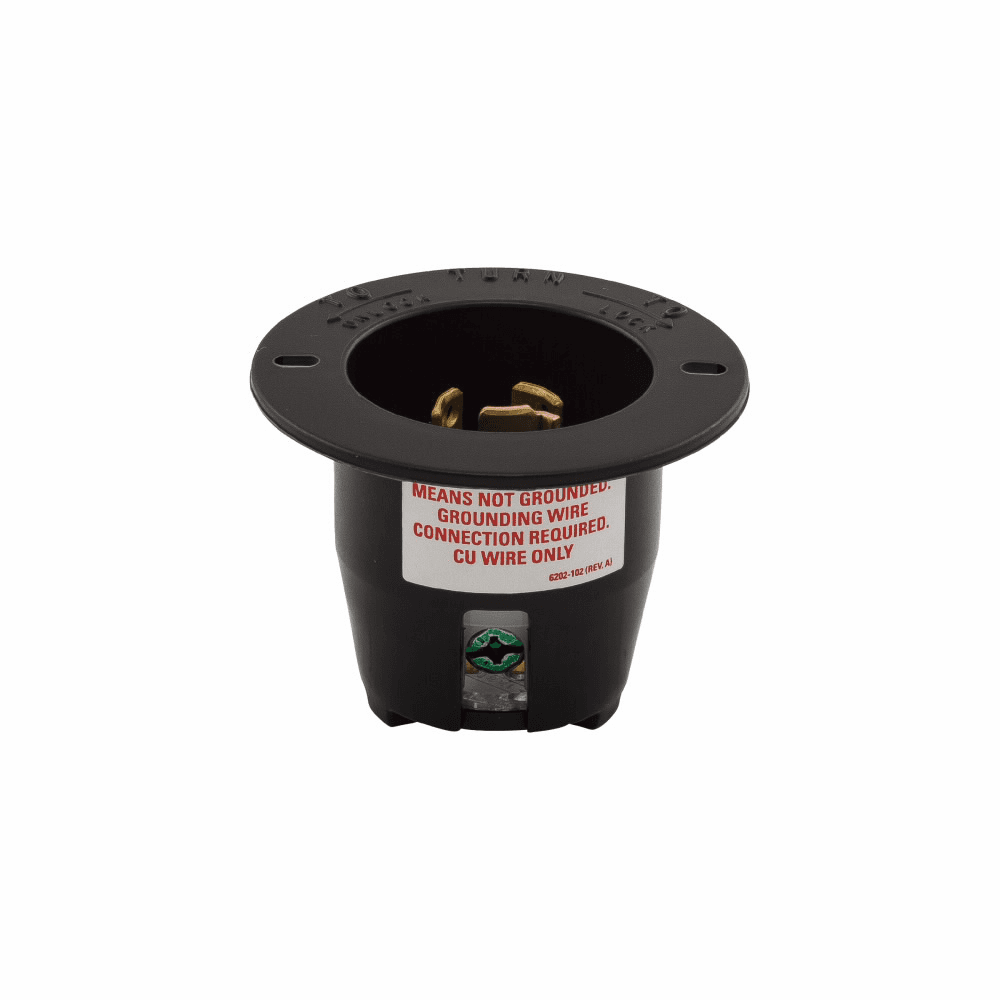 Eaton CWL615FI CWL615FI Eaton - Eaton safety grip locking flanged inlet, #14-8 AWG, 15A, Industrial, 250V, Back wiring, Black, L6-15, Two-pole, Three-wire, Nylon, -40° to 75°C Eaton CWL615FI CWL615FI Eaton - Eaton safety grip locking flanged inlet, #14-8 AWG, 15A, Industrial, 250V, Back wiring, Black, L6-15, Two-pole, Three-wire, Nylon, -40° to 75°C