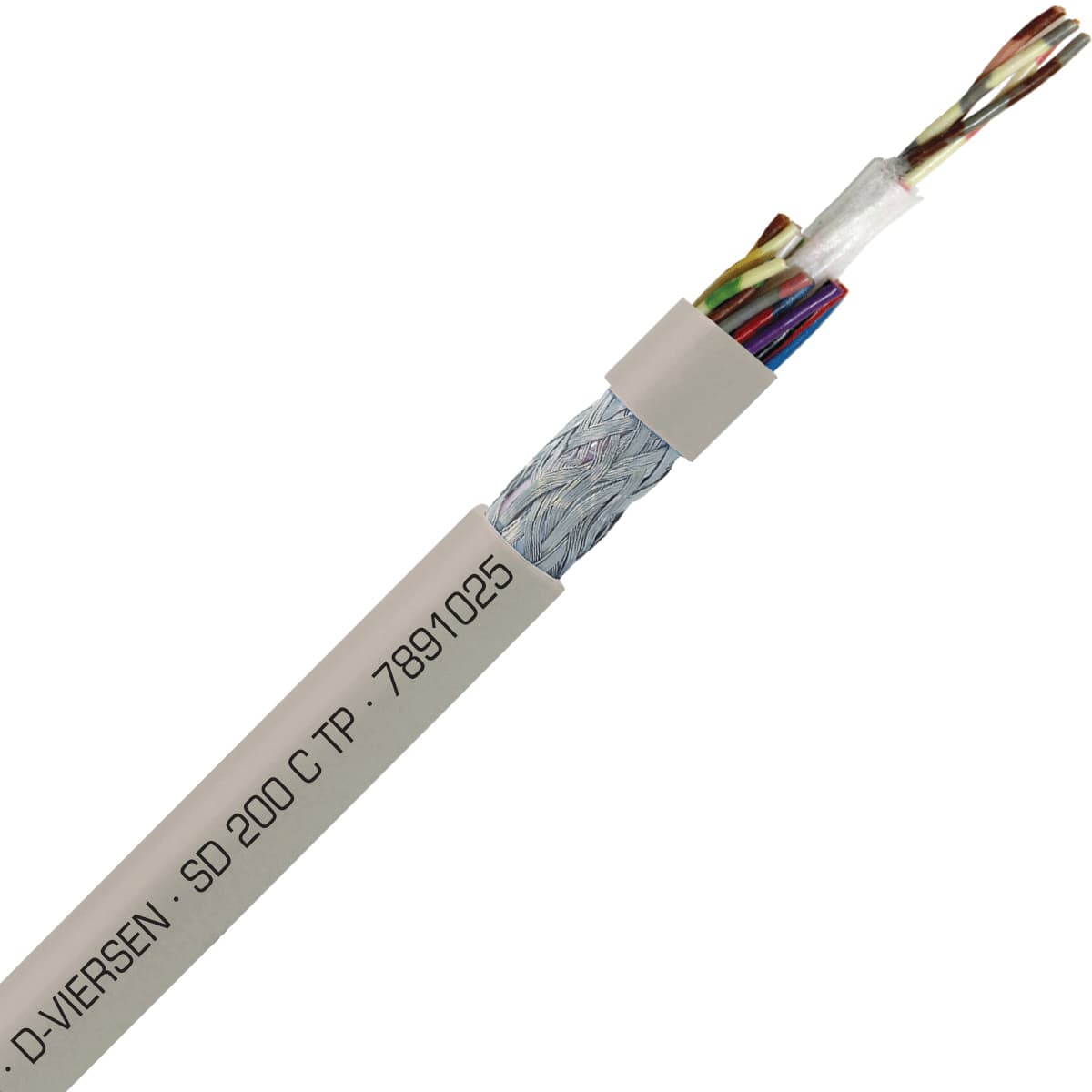 SAB 7891025 SD 200 C TP - 24 AWG/10 pr, shielded halogen free continuous flex oil resistant paired data cable, CE, RoHS SAB 7891025 SD 200 C TP - 24 AWG/10 pr, shielded halogen free continuous flex oil resistant paired data cable, CE, RoHS