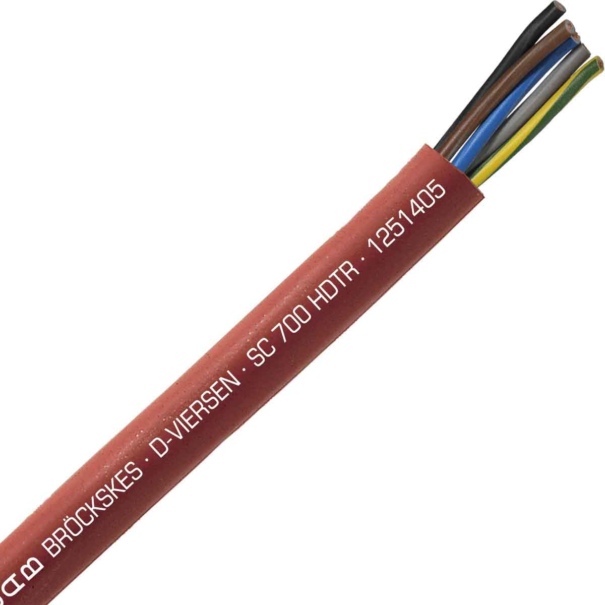 SAB 1251405 SC 700 HDTR - 14 AWG/5c, halogen-free high temperature silicone cable, UL, CSA, CE, RoHS SAB 1251405 SC 700 HDTR - 14 AWG/5c, halogen-free high temperature silicone cable, UL, CSA, CE, RoHS