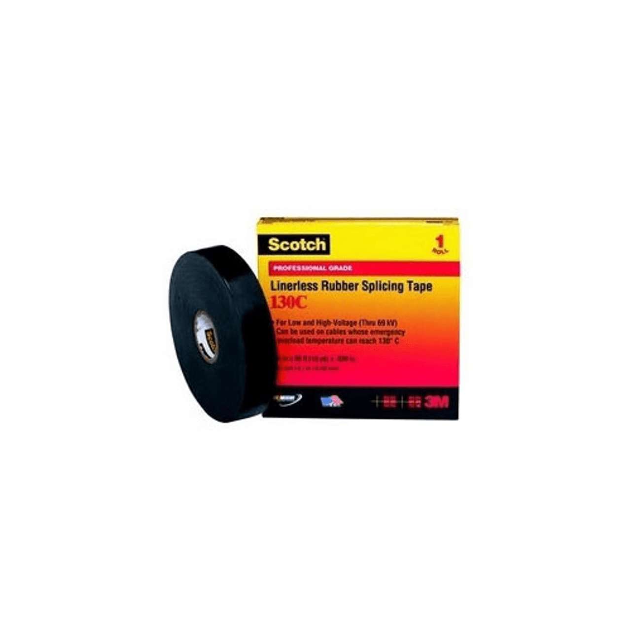 3M 130C-3/4X30FT LINERLESS RUBBER SPLICING TAPE3/4 IN X 30 FT 3M 130C-3/4X30FT LINERLESS RUBBER SPLICING TAPE3/4 IN X 30 FT