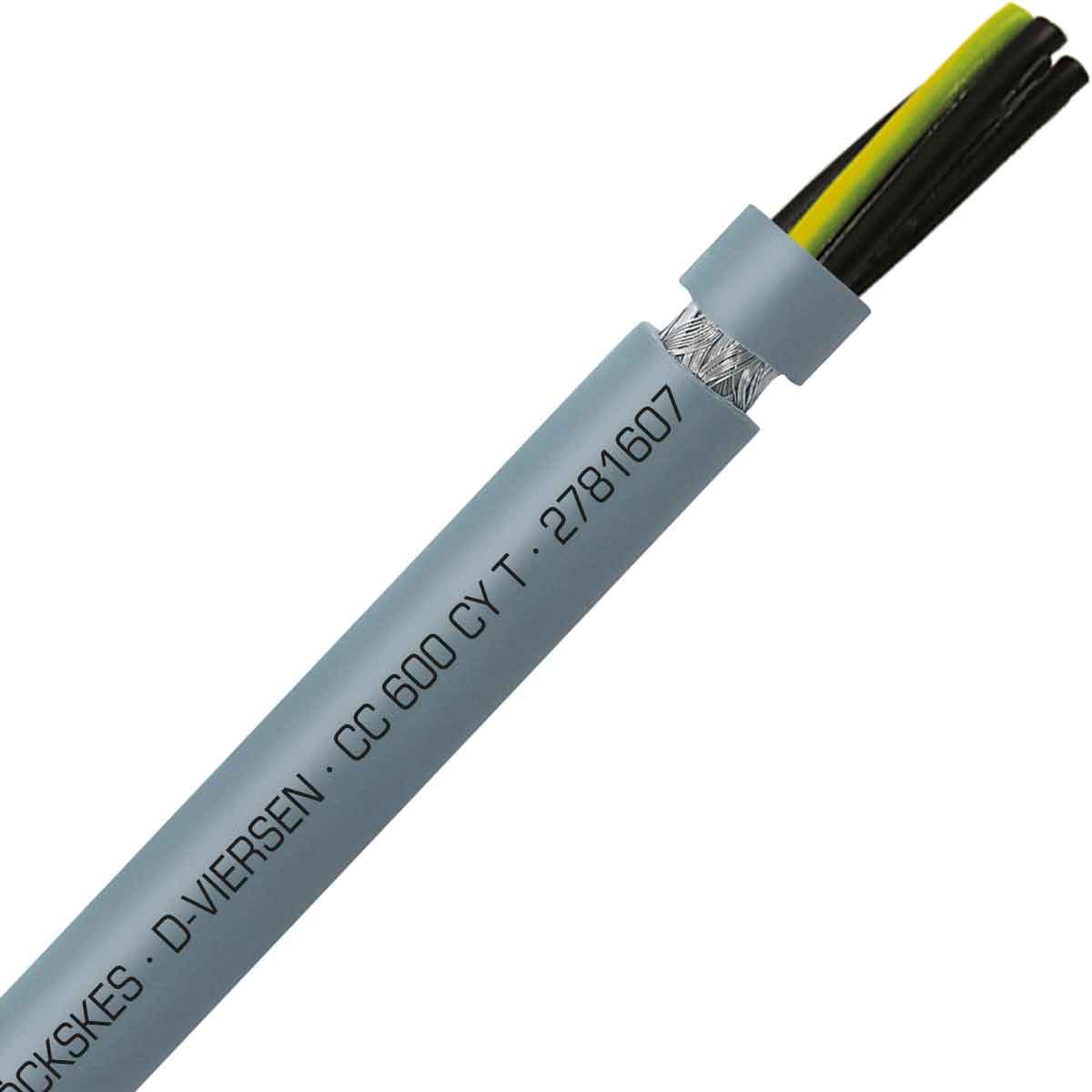 SAB 2781607 CC 600 CY T - 16 AWG/7c, shielded PVC flexible control cable, UL, CSA, CE, RoHS SAB 2781607 CC 600 CY T - 16 AWG/7c, shielded PVC flexible control cable, UL, CSA, CE, RoHS