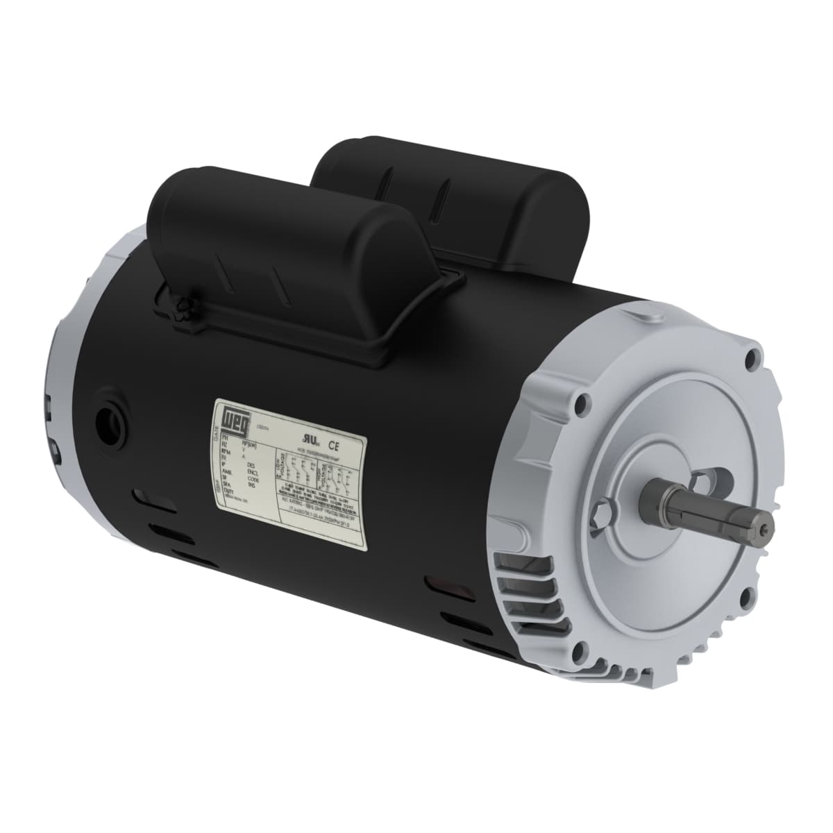 WEG .7518OT1B56CFL-S Rolled Steel 0.75 HP 4P 56C 1Ph 115/208-230 V 60 Hz IC01 - ODP - Footless WEG .7518OT1B56CFL-S Rolled Steel 0.75 HP 4P 56C 1Ph 115/208-230 V 60 Hz IC01 - ODP - Footless