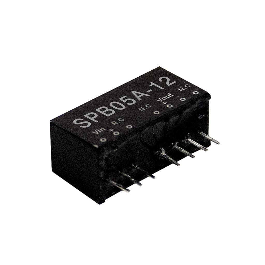 MEAN WELL SPB05C-15 DC-DC Regulated Single Output Converter; Output 15VDC at 0.333A; 1500VDC I/O isolation; SIP package; SPB05C-15 is succeeded by SPBW06G-15. MEAN WELL SPB05C-15 DC-DC Regulated Single Output Converter; Output 15VDC at 0.333A; 1500VDC I/O isolation; SIP package; SPB05C-15 is succeeded by SPBW06G-15.