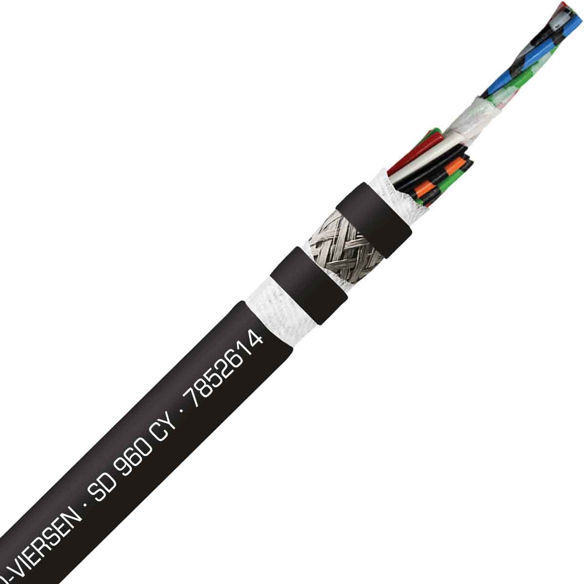 SAB 7852614 SD 960 CY - 26 AWG/14c, shielded oil resistant continuous flex PVC data cable, UL, CE, RoHS SAB 7852614 SD 960 CY - 26 AWG/14c, shielded oil resistant continuous flex PVC data cable, UL, CE, RoHS