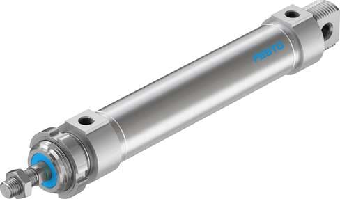 Festo 195985 round cylinder DSNU-32-125-P-A For position sensing, with elastic cushioning rings in end positions. Various mounting options, with or without additional mounting components. Stroke: 125 mm, Piston diameter: 32 mm, Piston rod thread: M10x1,25, Cushioning: Festo 195985 round cylinder DSNU-32-125-P-A For position sensing, with elastic cushioning rings in end positions. Various mounting options, with or without additional mounting components. Stroke: 125 mm, Piston diameter: 32 mm, Piston rod thread: M10x1,25, Cushioning: