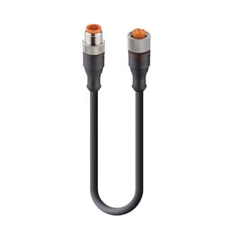 Belden 71298 Sensor/Actuator Double-Ended Cordset: Male straight A-coded translucent 5-pin M12 Standard connector to female straight A-coded translucent 5-pin M12 Standard connector, 50 V AC / 60 V DC, 4 A; PUR black cable, 5-wires, 0.50 mm², RST 5-RKT 5-228/20 M, 20 Belden 71298 Sensor/Actuator Double-Ended Cordset: Male straight A-coded translucent 5-pin M12 Standard connector to female straight A-coded translucent 5-pin M12 Standard connector, 50 V AC / 60 V DC, 4 A; PUR black cable, 5-wires, 0.50 mm², RST 5-RKT 5-228/20 M, 20