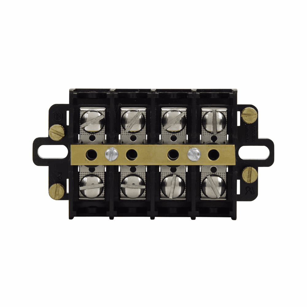 Cooper Bussmann KUSC4-WC KUSC4-WC Cooper Bussmann - Eaton Bussmann KU series panel mount terminal block connector, Top cover and two end plates, 600V, 60A, Shorting strap and screws, Four-pole, Black, Molded nuclear grade noryl base - KUSC4-WC Cooper Bussmann KUSC4-WC KUSC4-WC Cooper Bussmann - Eaton Bussmann KU series panel mount terminal block connector, Top cover and two end plates, 600V, 60A, Shorting strap and screws, Four-pole, Black, Molded nuclear grade noryl base - KUSC4-WC