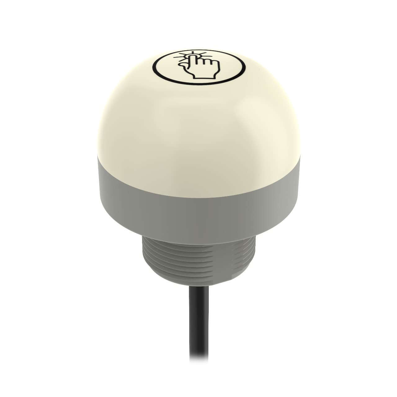 Banner K50RPT2FGRYF2QP Banner Engineering K50RPT2FGRYF2QP, part of the EZ-LIGHT series, is a capacitive touch-sensitive pick-to-light device designed with Gen.2 hygienic features using FDA-grade materials for both its gray housing and the dome window. This product is equipped with a polycarbonate diffused window and a polycarbonate base, ensuring durability. It comes pre-wired with a 2m / 6.5ft 8-wire cable that terminates with bare end flying leads, facilitating easy installation. The device operates on a supply voltage range of 12Vdc to 30Vdc, with 24Vdc as the nominal voltage. It offers versatile mounting options, including surface or base pole with an M30 thread, and features a 50mm / 2" dome diameter. The K50RPT2FGRYF2QP is designed to operate in a wide range of ambient air temperatures from -40°C to +50°C and boasts a high degree of protection with IP67, IP68, and IP69K ratings. Its operating mode includes a momentary job light (G/R/Y; Green or Red or Yellow) that is ON when one of the three job inputs is active, and a touch that activates output only with a Normally Closed (NC) touch output. Additionally, it has 3 x digital inputs (12-30Vdc; PNP) for JOB color control and 1 x digital output (12-30Vdc; PNP) for touch functionality. Banner K50RPT2FGRYF2QP Banner Engineering K50RPT2FGRYF2QP, part of the EZ-LIGHT series, is a capacitive touch-sensitive pick-to-light device designed with Gen.2 hygienic features using FDA-grade materials for both its gray housing and the dome window. This product is equipped with a polycarbonate diffused window and a polycarbonate base, ensuring durability. It comes pre-wired with a 2m / 6.5ft 8-wire cable that terminates with bare end flying leads, facilitating easy installation. The device operates on a supply voltage range of 12Vdc to 30Vdc, with 24Vdc as the nominal voltage. It offers versatile mounting options, including surface or base pole with an M30 thread, and features a 50mm / 2" dome diameter. The K50RPT2FGRYF2QP is designed to operate in a wide range of ambient air temperatures from -40°C to +50°C and boasts a high degree of protection with IP67, IP68, and IP69K ratings. Its operating mode includes a momentary job light (G/R/Y; Green or Red or Yellow) that is ON when one of the three job inputs is active, and a touch that activates output only with a Normally Closed (NC) touch output. Additionally, it has 3 x digital inputs (12-30Vdc; PNP) for JOB color control and 1 x digital output (12-30Vdc; PNP) for touch functionality.