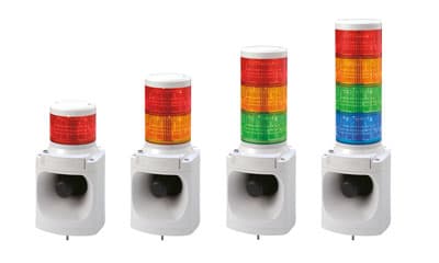 Patlite LKEH-202FEUL-RB LED Light and Horn, 32 pre-recorded sounds. Red, Blue LED. Patlite LKEH-202FEUL-RB LED Light and Horn, 32 pre-recorded sounds. Red, Blue LED.