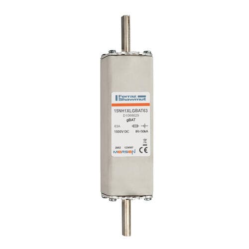 Mersen D1068629 NH-fuse-links gBAT 1500VDC plain blade 1 63A Mersen D1068629 NH-fuse-links gBAT 1500VDC plain blade 1 63A
