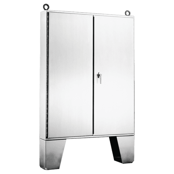 Hoffman A604816SSLP Two-Door Floor Stand, 3-Point Latch, Type 12, 60x48x16, SS 304 Hoffman A604816SSLP Two-Door Floor Stand, 3-Point Latch, Type 12, 60x48x16, SS 304