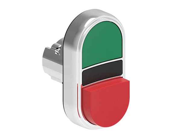 Lovato Electric LPSB7213 LPSB7213 Lovato - Double-touch actuator, spring return dia: 22mm Platinum series metal, 1 extended and 1 flush pushbuttons. Both spring return, Green - Red Lovato Electric LPSB7213 LPSB7213 Lovato - Double-touch actuator, spring return dia: 22mm Platinum series metal, 1 extended and 1 flush pushbuttons. Both spring return, Green - Red