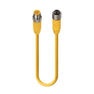 Belden 44122 Sensor/Actuator Double-Ended Cordset: Male straight A-coded yellow 4-pin M12 Standard connector to female straight A-coded yellow 4-pin M12 Standard connector, 230 V AC/DC, 4 A; PUR yellow cable, 4-wires, 0.824 mm², RST 4-RKT 4-602/1,5 M, 1.5 m, 4 A Belden 44122 Sensor/Actuator Double-Ended Cordset: Male straight A-coded yellow 4-pin M12 Standard connector to female straight A-coded yellow 4-pin M12 Standard connector, 230 V AC/DC, 4 A; PUR yellow cable, 4-wires, 0.824 mm², RST 4-RKT 4-602/1,5 M, 1.5 m, 4 A