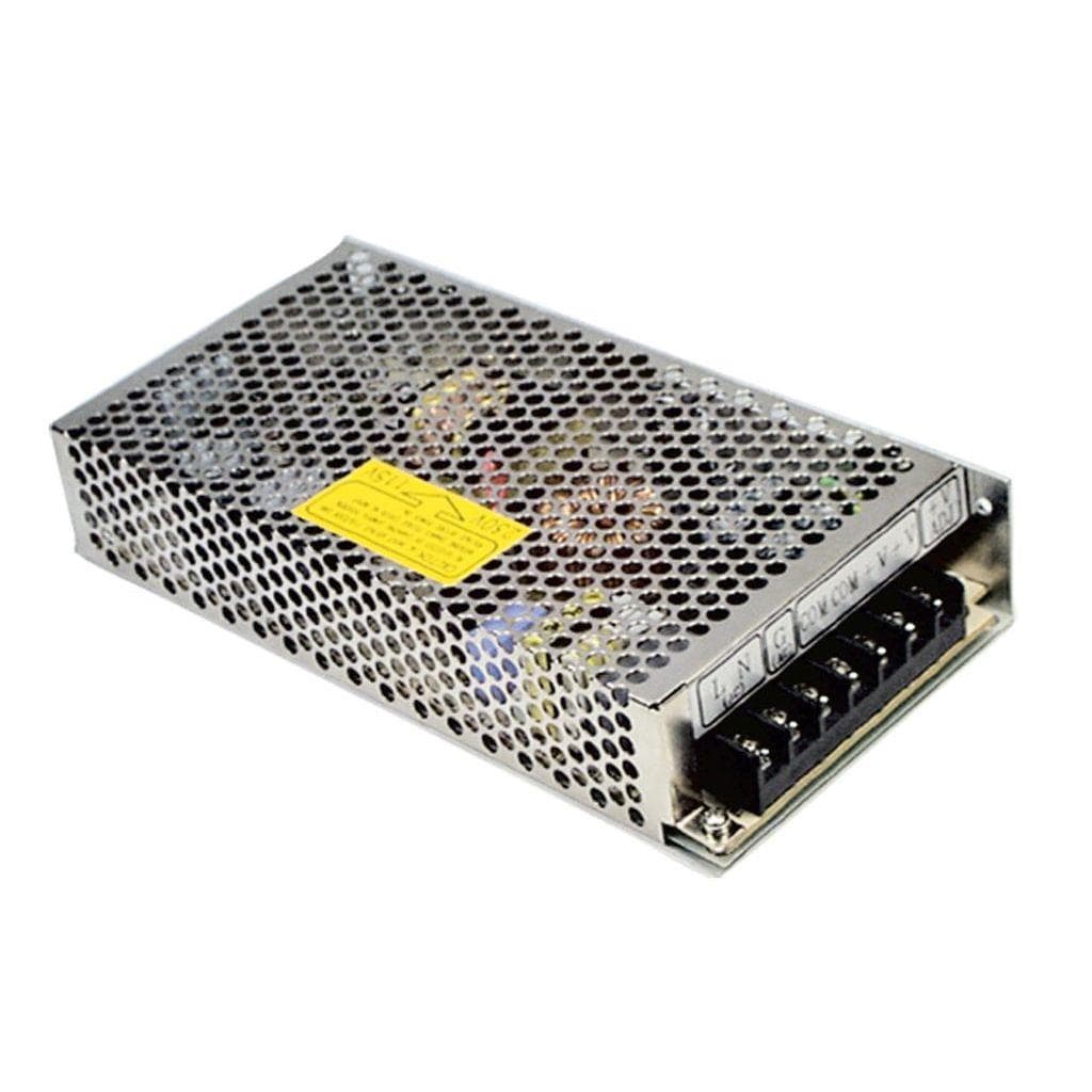 MEAN WELL S-100F-7.5 AC-DC Enclosed power supply; Output +7.5Vdc at 13.5A; S-100F-7.5 is succeeded by LRS-100-5. MEAN WELL S-100F-7.5 AC-DC Enclosed power supply; Output +7.5Vdc at 13.5A; S-100F-7.5 is succeeded by LRS-100-5.
