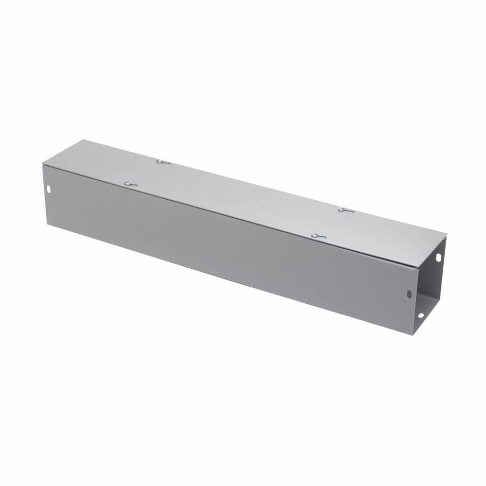 Eaton 121212 G NK Eaton B-Line series wireway, 12" height, 12" length, 12" width, G NK wireway, Thru holes, No knockouts, Screw cover, NEMA 1, Steel, Plated screws, ANSI 61 gray, 14 gauge Eaton 121212 G NK Eaton B-Line series wireway, 12" height, 12" length, 12" width, G NK wireway, Thru holes, No knockouts, Screw cover, NEMA 1, Steel, Plated screws, ANSI 61 gray, 14 gauge