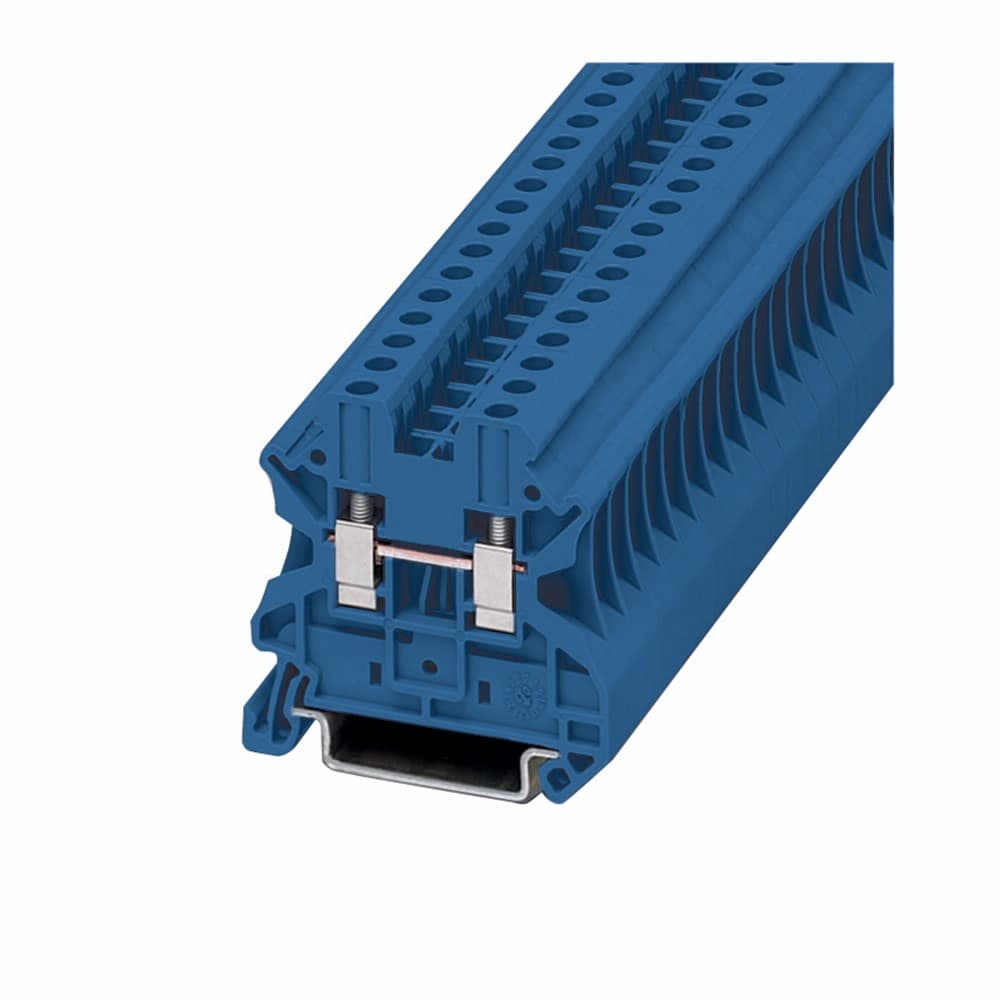 Eaton XBUT4BU XBUT4BU Eaton - Eaton XB IEC terminal block, Screw connection single level-through-feed, Blue, 10 AWG/4 mm2 maximum wire Eaton XBUT4BU XBUT4BU Eaton - Eaton XB IEC terminal block, Screw connection single level-through-feed, Blue, 10 AWG/4 mm2 maximum wire