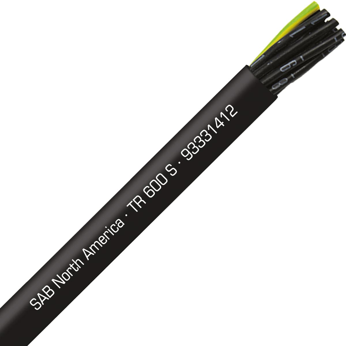 SAB 93331412 TR 600 S - 14 AWG/12c, oil resistant flexible exposed run tray cable, UL, CSA, WTTC, NFPA 79, CE RoHS SAB 93331412 TR 600 S - 14 AWG/12c, oil resistant flexible exposed run tray cable, UL, CSA, WTTC, NFPA 79, CE RoHS