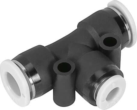 Festo 573070 push-in T-connector QBMT-1/4T-5/32-U Size: Mini, Nominal size: 0,118 ", Assembly position: Any, Design structure: Push/pull principle, Operating pressure complete temperature range: -13,8 - 145 Psi Festo 573070 push-in T-connector QBMT-1/4T-5/32-U Size: Mini, Nominal size: 0,118 ", Assembly position: Any, Design structure: Push/pull principle, Operating pressure complete temperature range: -13,8 - 145 Psi