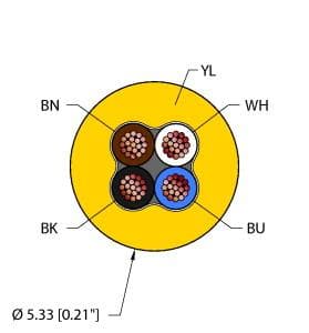 Turck YEL,PVC,4X22,ITC,MSHA YEL,PVC,4X22,ITC,MSHA Turck - YEL,PVC,4X22,ITC,MSHA Instrumentation Tray Cable, Reelfast™ Bulk Cable Turck YEL,PVC,4X22,ITC,MSHA YEL,PVC,4X22,ITC,MSHA Turck - YEL,PVC,4X22,ITC,MSHA Instrumentation Tray Cable, Reelfast™ Bulk Cable
