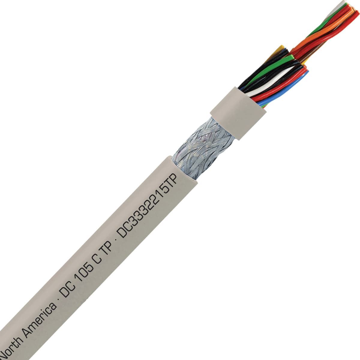 SAB DC3332215TP DC 105 C TP - 22 AWG/15pr, shielded flexible oil resistant data pair cable, UL, CSA, CE, RoHS SAB DC3332215TP DC 105 C TP - 22 AWG/15pr, shielded flexible oil resistant data pair cable, UL, CSA, CE, RoHS