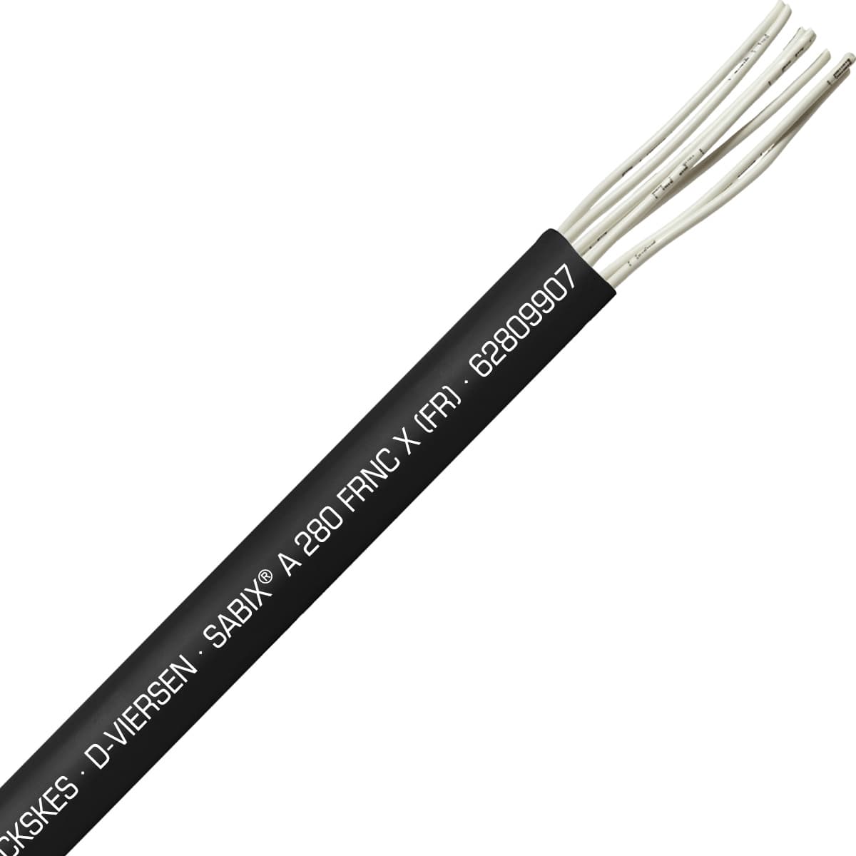 SAB 62809907 SABIX A 280 FRNC X (FR) -14 AWG/7c, halogen-free fire resistant control cable, CE, RoHS SAB 62809907 SABIX A 280 FRNC X (FR) -14 AWG/7c, halogen-free fire resistant control cable, CE, RoHS