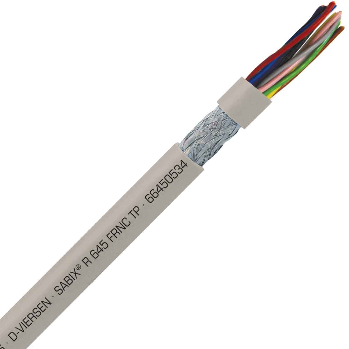 SAB 66450534 SABIX R 645 FRNC TP - 22 AWG/5pr, paired shielded halogen-free flame retardant rail data cable, CE, RoHS SAB 66450534 SABIX R 645 FRNC TP - 22 AWG/5pr, paired shielded halogen-free flame retardant rail data cable, CE, RoHS