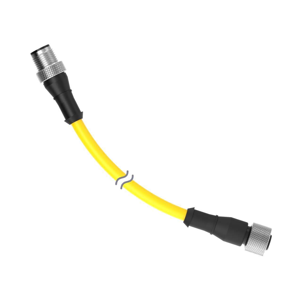 Banner DEE2R-53D Cordset: Double Ended M12; 5-pin Straight Female; 5-pin Straight Male; 0.91 m 5x22 Yellow PVC Jacket; Nickel-Plated Brass Coupling Nuts Banner DEE2R-53D Cordset: Double Ended M12; 5-pin Straight Female; 5-pin Straight Male; 0.91 m 5x22 Yellow PVC Jacket; Nickel-Plated Brass Coupling Nuts