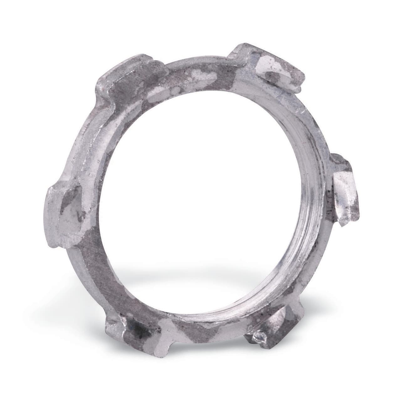 Thomas & Betts 140 3/8", Chromate Coated Hardened Steel, Threaded, Bonding, Hex, Rigid/IMC Conduit Locknut Thomas & Betts 140 3/8", Chromate Coated Hardened Steel, Threaded, Bonding, Hex, Rigid/IMC Conduit Locknut