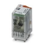 Phoenix Contact 2903687 Plug-in industrial relay with power contacts, 4 changeover contacts, test button, status LED, mechanical switching position indicator, coil voltage: 120 V AC Phoenix Contact 2903687 Plug-in industrial relay with power contacts, 4 changeover contacts, test button, status LED, mechanical switching position indicator, coil voltage: 120 V AC