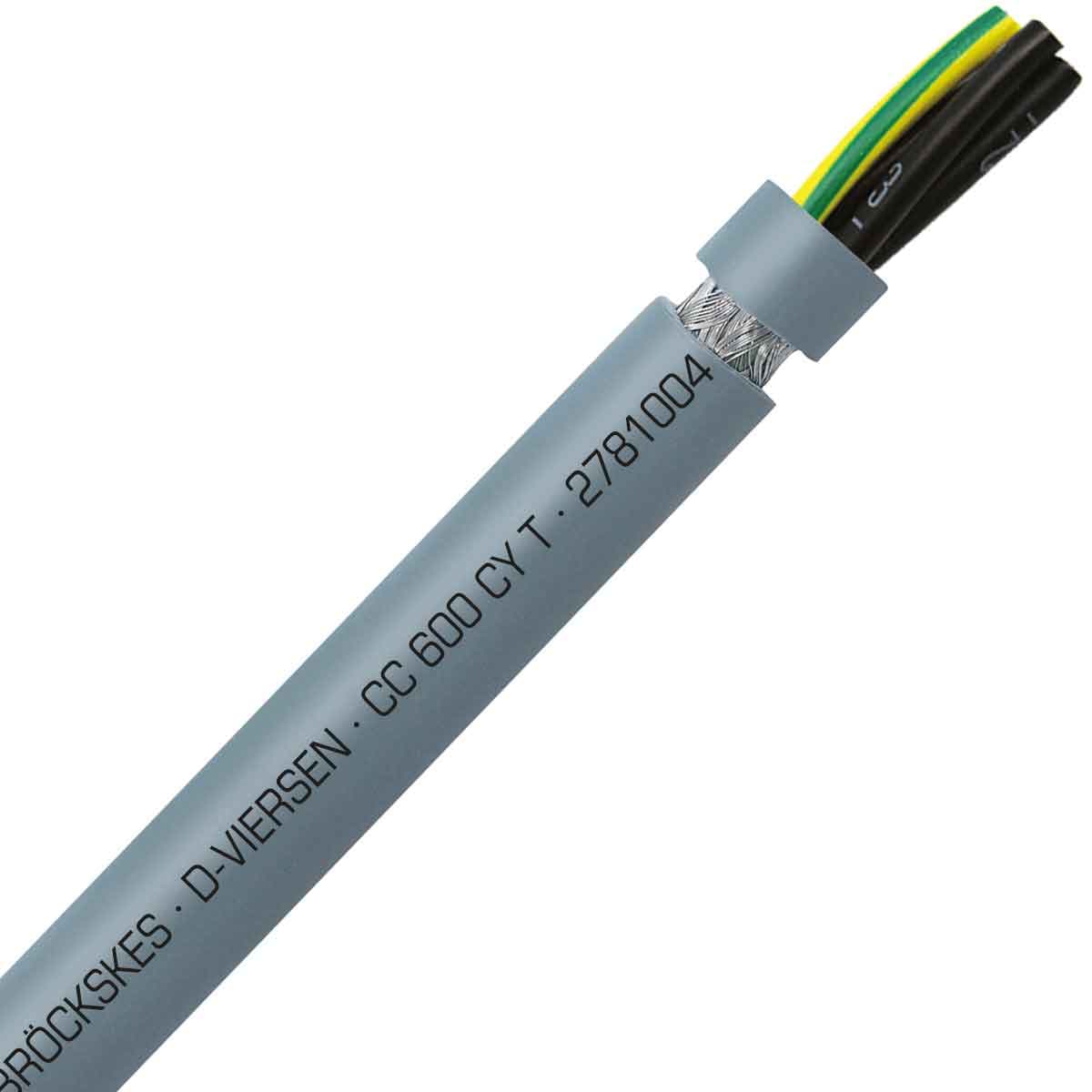 SAB 2781004 CC 600 CY T - 10 AWG/4c, shielded PVC flexible control cable, UL, CSA, CE, RoHS SAB 2781004 CC 600 CY T - 10 AWG/4c, shielded PVC flexible control cable, UL, CSA, CE, RoHS
