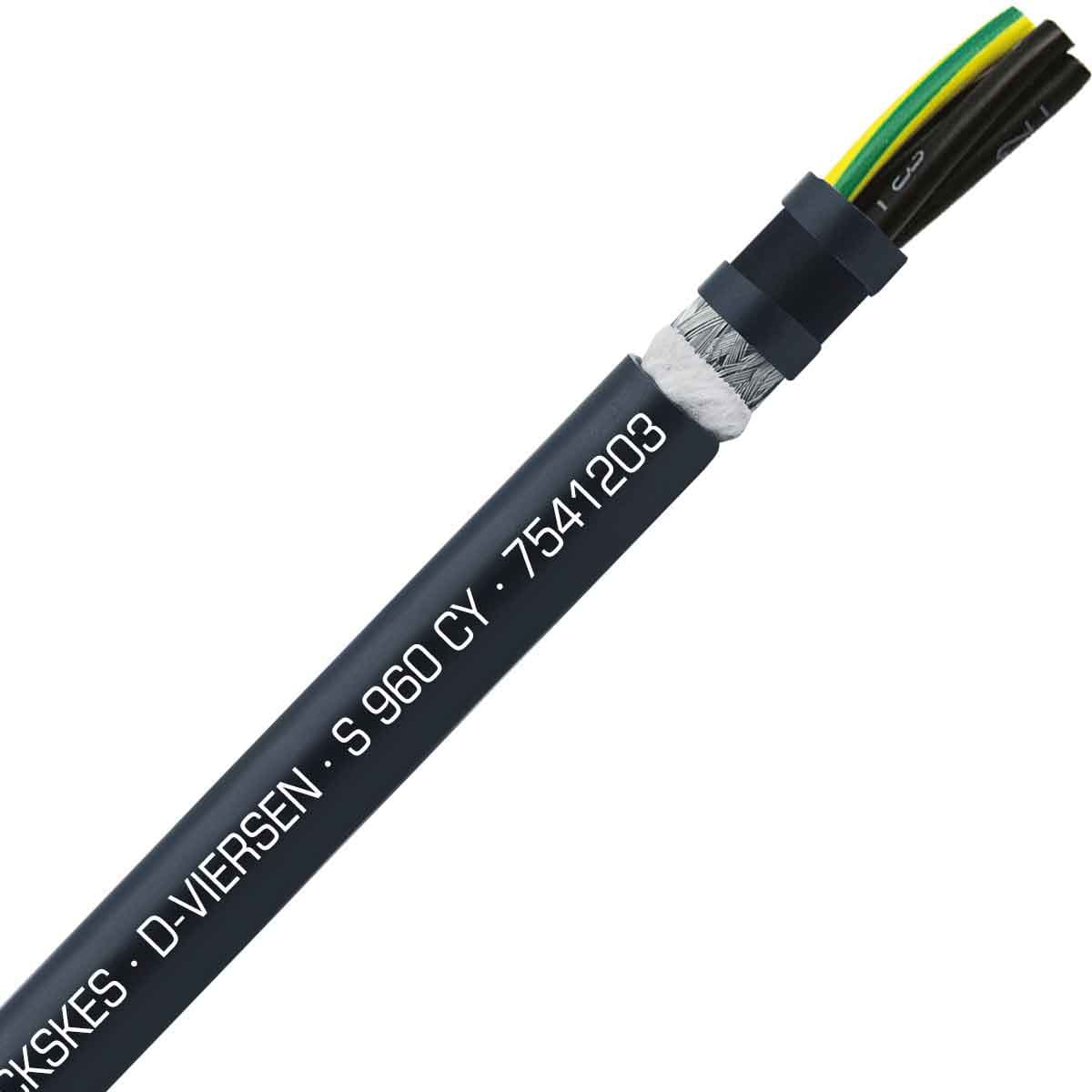 SAB 7541203 S 960 CY - 12 AWG/3c, shielded oil resistant continuous flex PVC control cable, UL, CSA, CE,RoHS SAB 7541203 S 960 CY - 12 AWG/3c, shielded oil resistant continuous flex PVC control cable, UL, CSA, CE,RoHS