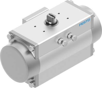 Festo 8048133 semi-rotary drive DFPD-120-RP-90-RS30-F0507 single-acting, rack and pinion design, connection pattern to NAMUR VDI/VDE 3845 for mounting solenoid valves, position sensors and positioners, standard connection to fitting ISO 5211. Size of actuator: 120, Fla Festo 8048133 semi-rotary drive DFPD-120-RP-90-RS30-F0507 single-acting, rack and pinion design, connection pattern to NAMUR VDI/VDE 3845 for mounting solenoid valves, position sensors and positioners, standard connection to fitting ISO 5211. Size of actuator: 120, Fla