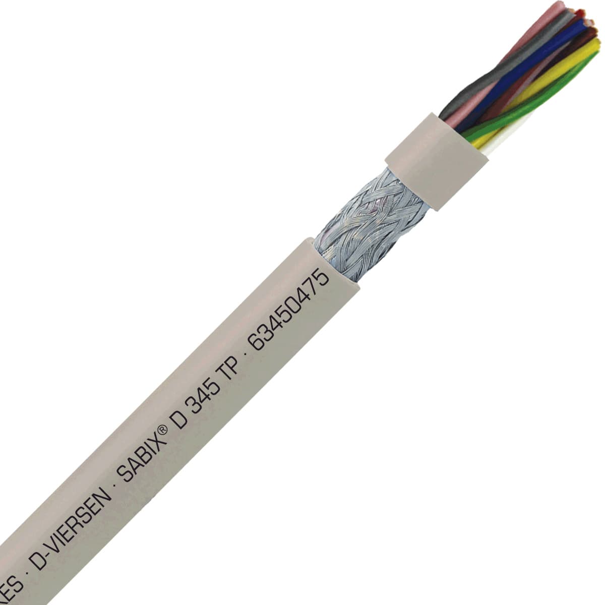 SAB 63450475 SABIX D 345 FRNC TP - 19 AWG/4pr, halogen-free flame retardant paired data cable, CE, RoHS SAB 63450475 SABIX D 345 FRNC TP - 19 AWG/4pr, halogen-free flame retardant paired data cable, CE, RoHS
