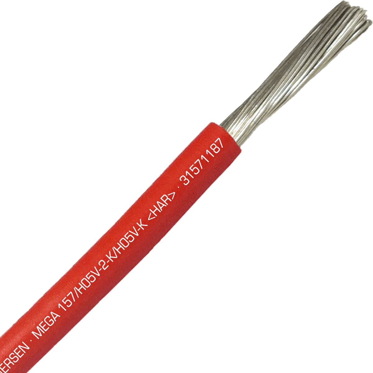 SAB 31571187 MEGA 157/H05V2-K/H05V-K (HAR/UL/CSA/CE) - 10 AWG hook-up wire, Red SAB 31571187 MEGA 157/H05V2-K/H05V-K (HAR/UL/CSA/CE) - 10 AWG hook-up wire, Red