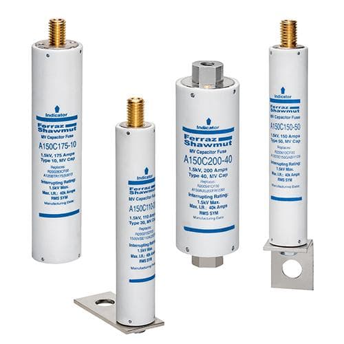 Mersen A150C90-20 A150C90-20 Mersen - Medium Voltage Capacitor Fuse 1500VAC 90A Male Stud To L Bracket Visual Indicator Amp-Trap® Mersen A150C90-20 A150C90-20 Mersen - Medium Voltage Capacitor Fuse 1500VAC 90A Male Stud To L Bracket Visual Indicator Amp-Trap®