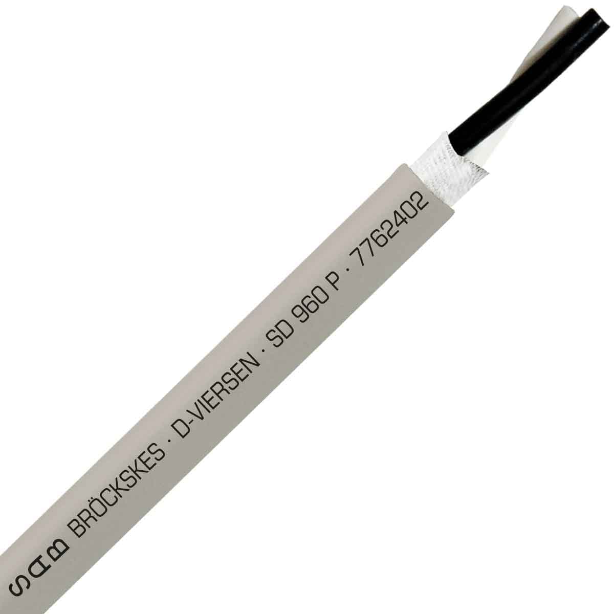 SAB 7762402 SD 960 P - 24 AWG/2c, tear & oil resistant continuous flex PUR data cable, UL, CSA, CE, RoHS SAB 7762402 SD 960 P - 24 AWG/2c, tear & oil resistant continuous flex PUR data cable, UL, CSA, CE, RoHS